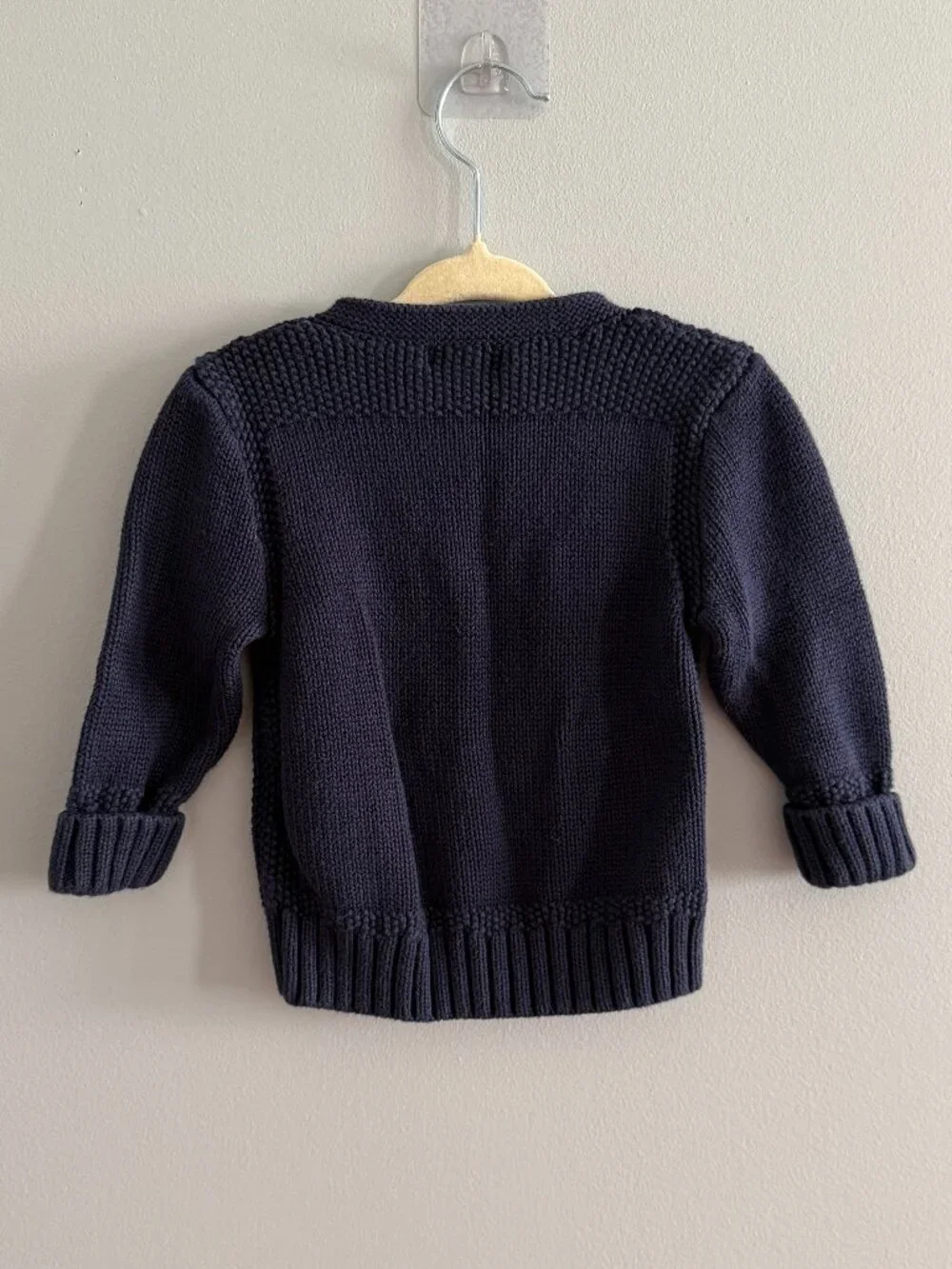 Ralph Lauren Baby Chunky Knit Navy Cardigan 12M